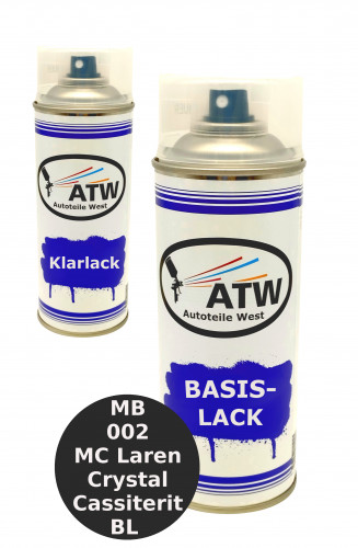 Autolack für Mercedes Benz 002 MC Laren Crystal Cassiterit BL +400ml Klarlack Set